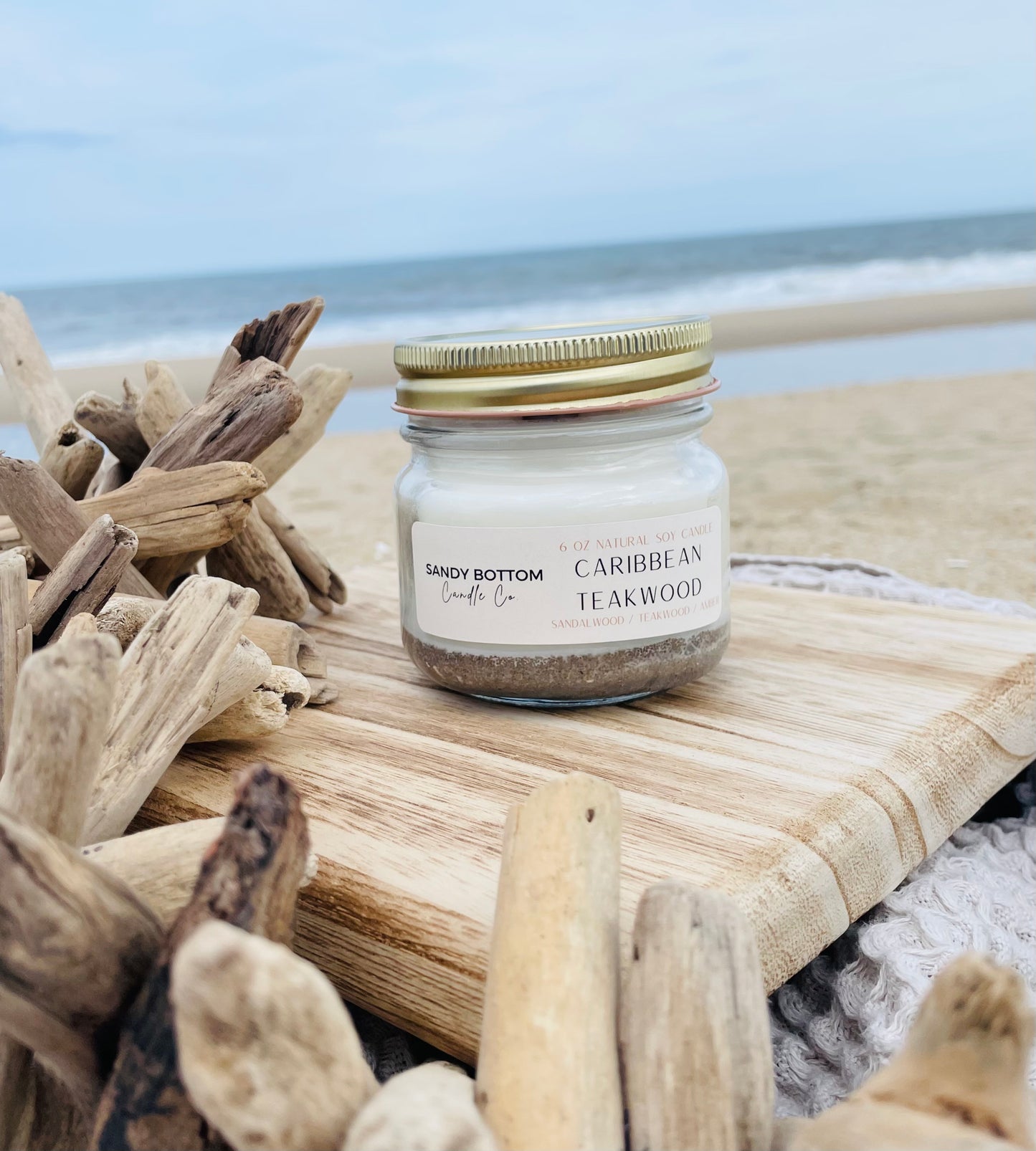 Caribbean Teakwood 6 oz candle