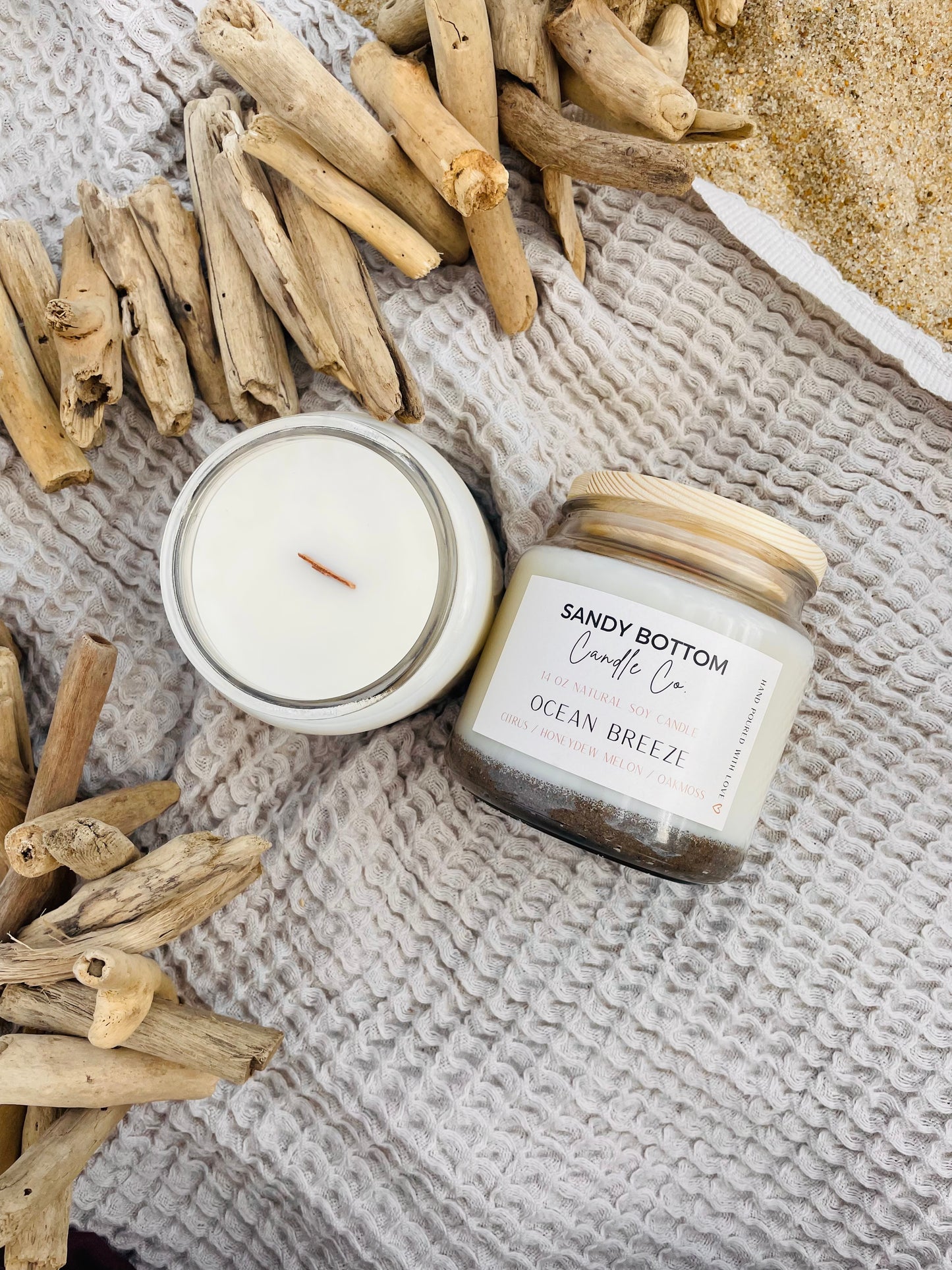Ocean Breeze 14 oz Soy Candle