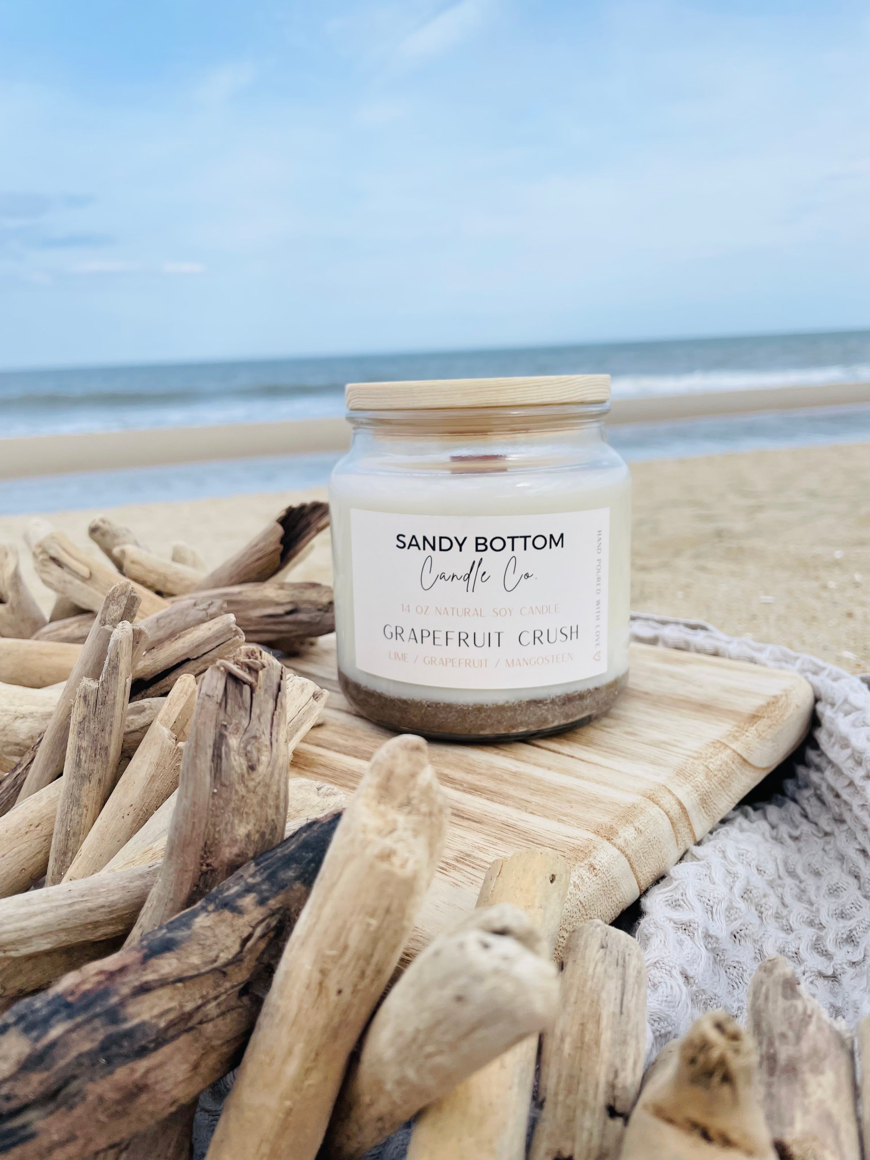 Grapefruit Crush 14 oz Soy Candle – sandybottomcandle