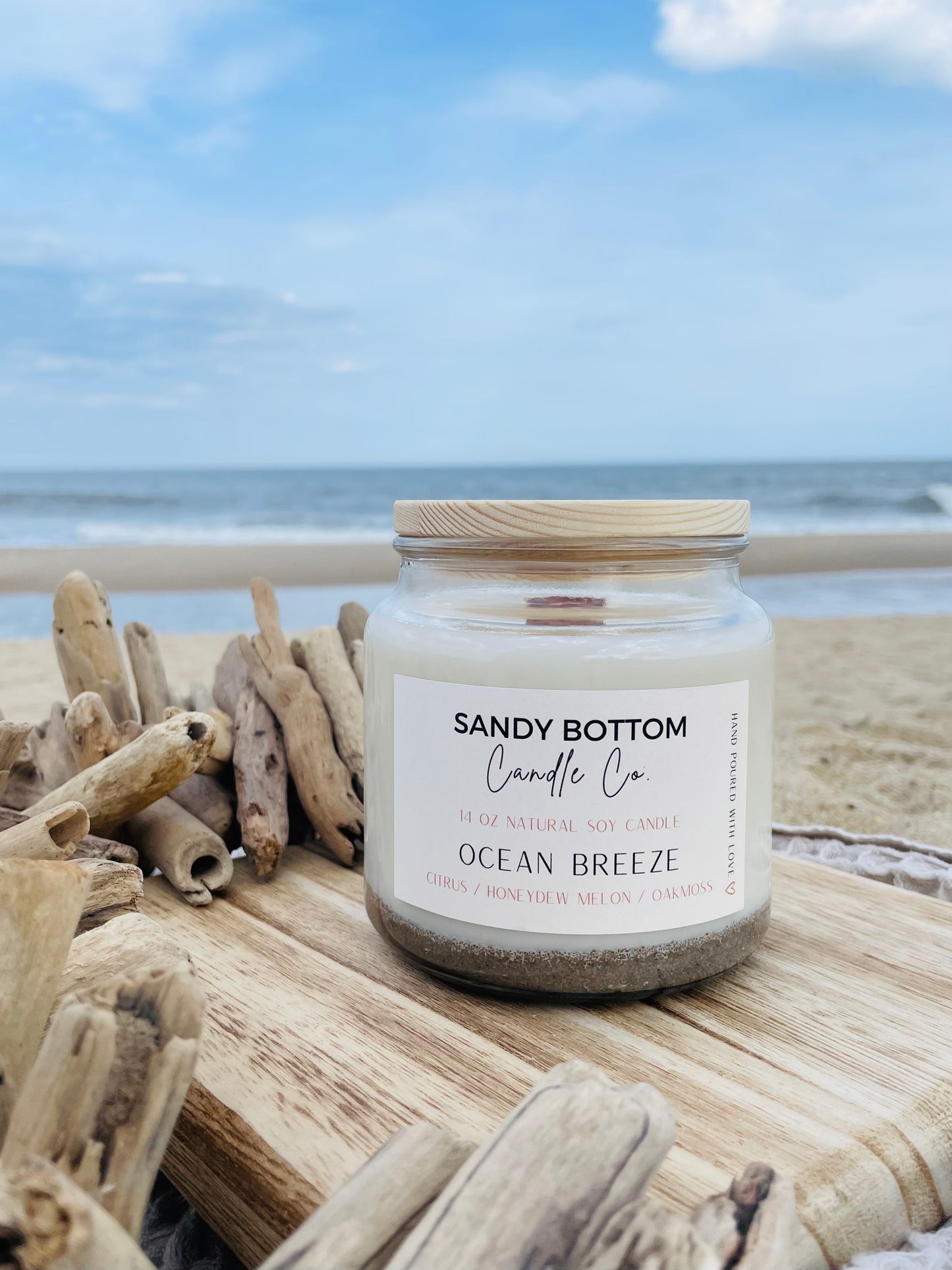Ocean Breeze 14 oz Soy Candle