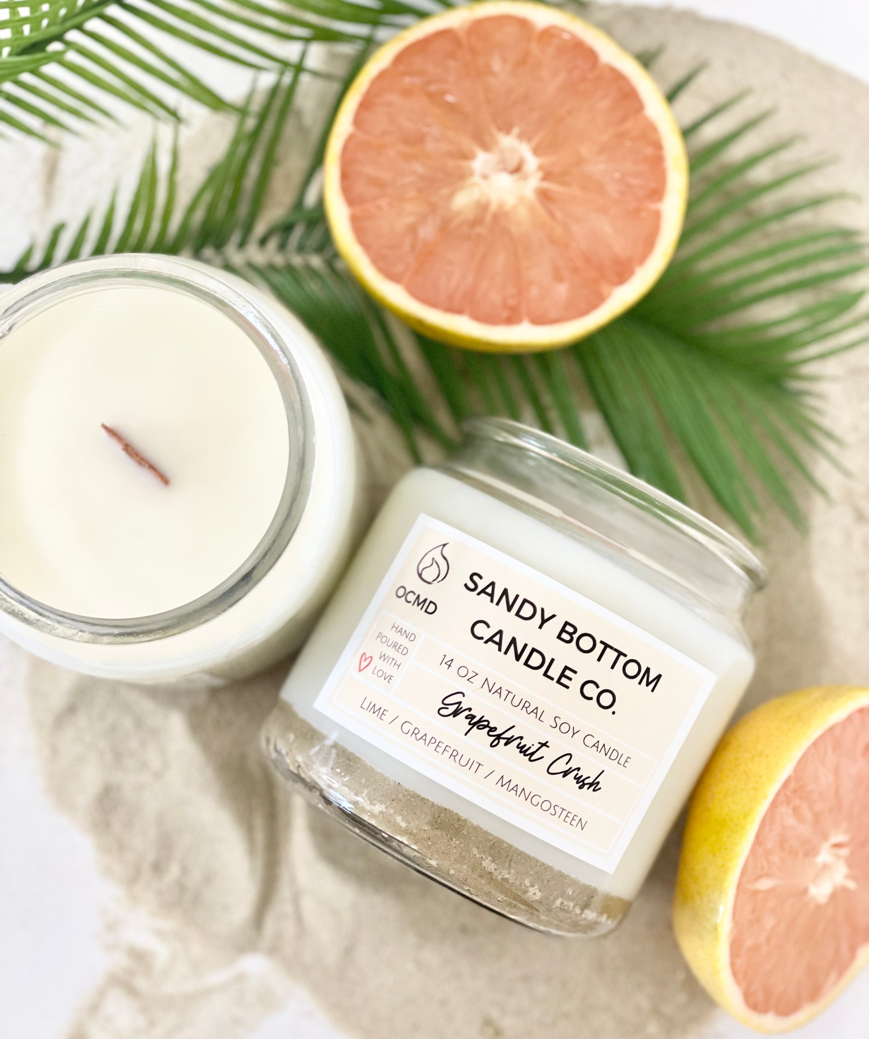 Grapefruit Crush 14 oz Soy Candle sandybottomcandle