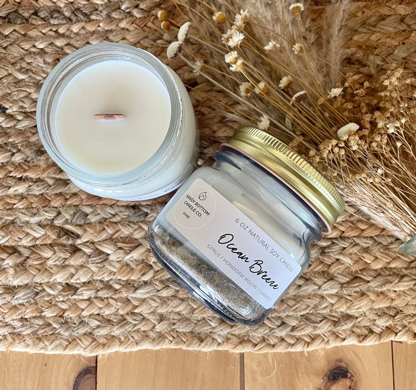 Ocean Breeze 6 oz Soy Candle