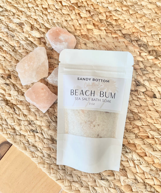 Beach Bum Bath Soak-Natural Sea Salt Soak-3 ounce