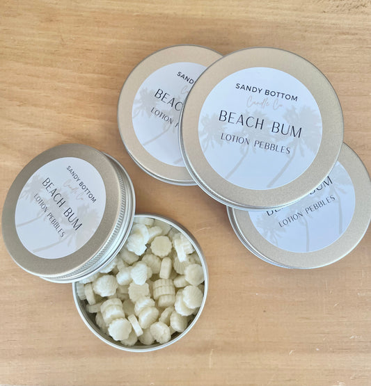 Beach Bum Lotion Pebbles-Seashells
