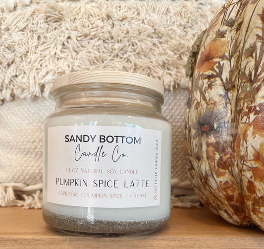 Pumpkin Spice Latte 14 oz Soy Candle