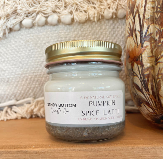 Pumpkin Spice Latte 6 oz Soy Candle