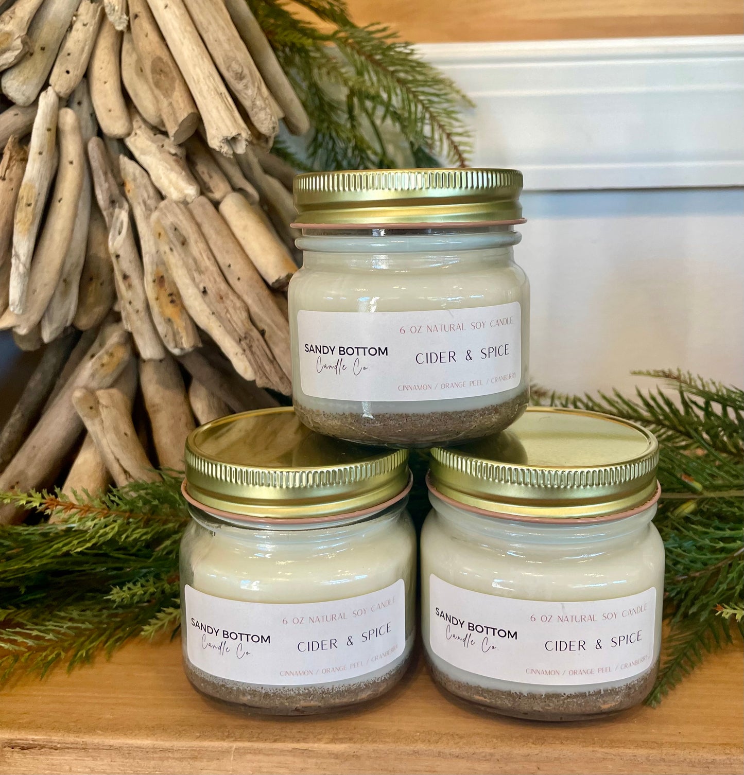 Cider + Spice 6 oz Soy Candle