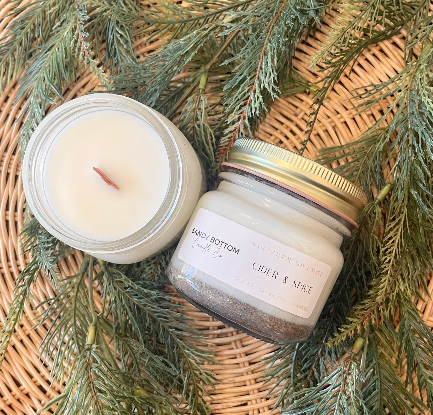 Cider + Spice 6 oz Soy Candle