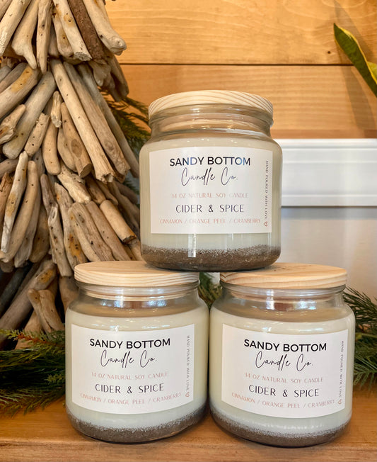 Cider + Spice 14 oz Soy Candle