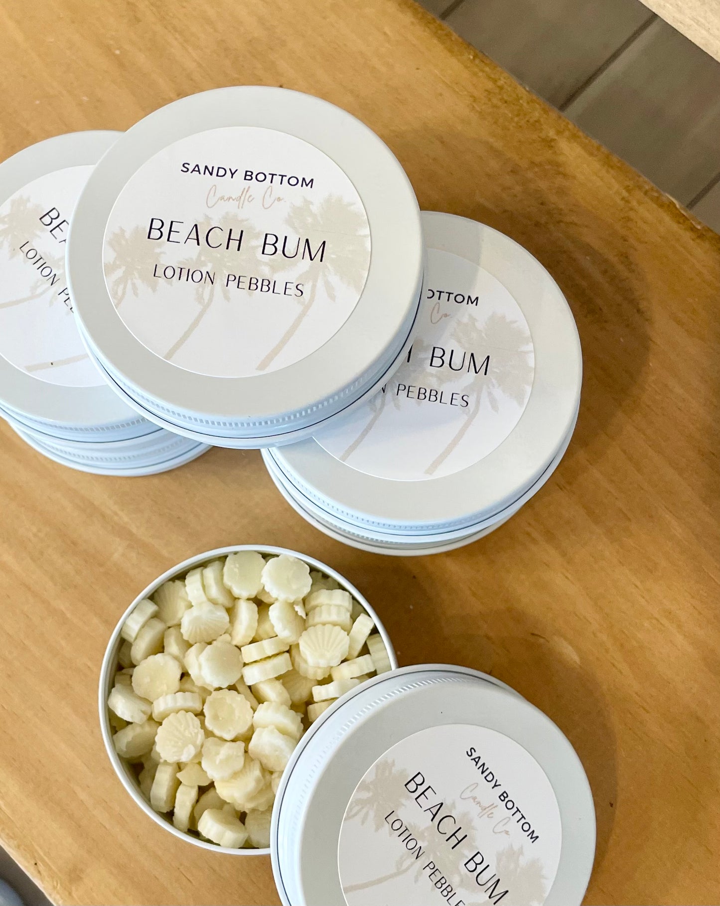 Beach Bum Lotion Pebbles-Seashells