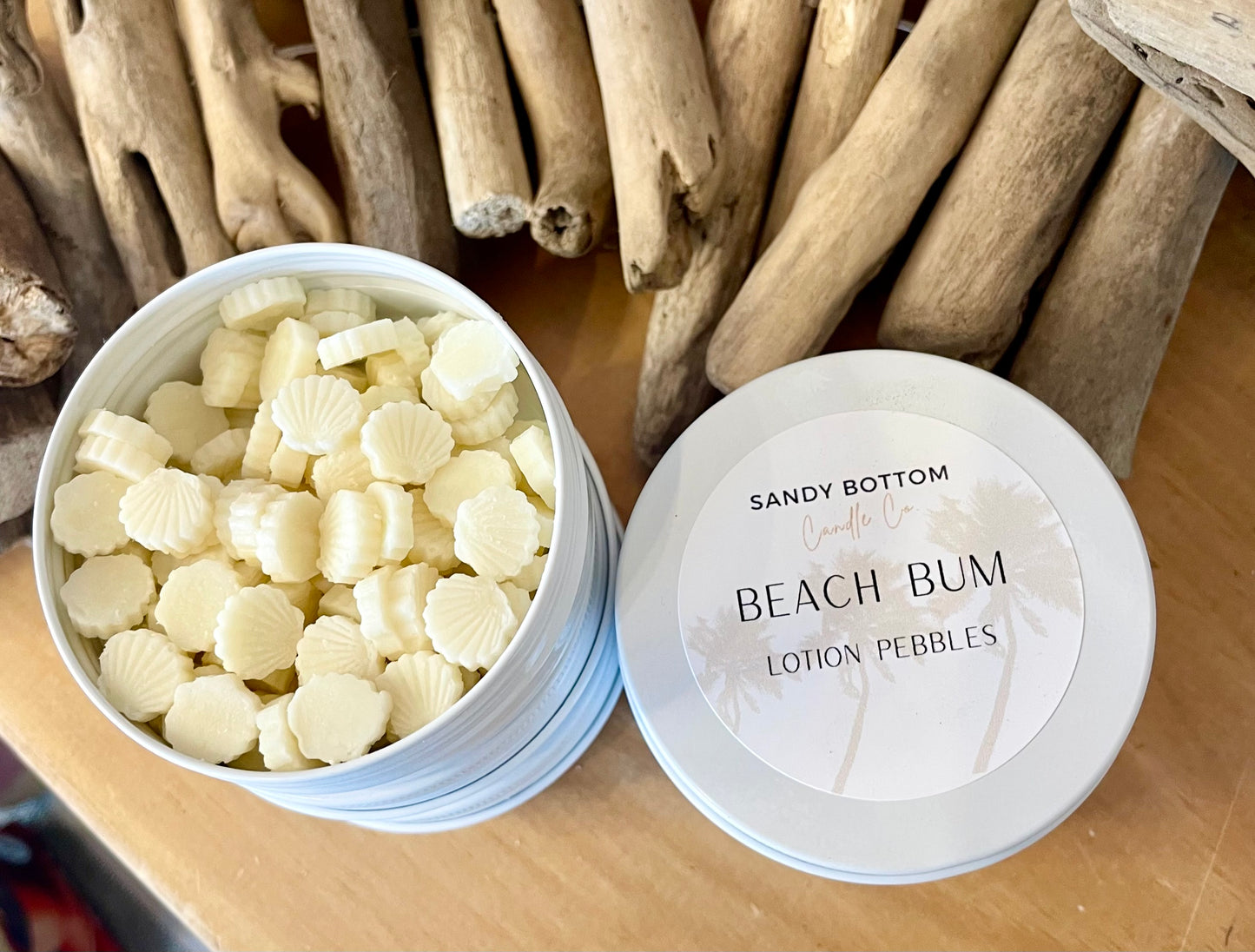 Beach Bum Lotion Pebbles-Seashells