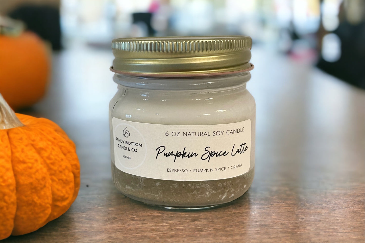 Pumpkin Spice Latte 6 oz Soy Candle